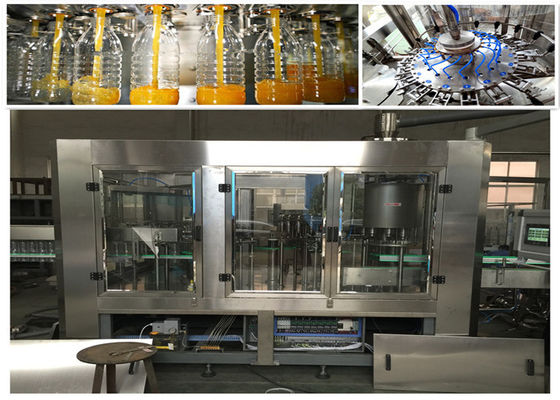 2450*1800*2200mm 6.68kw 6000 BPH Monoblock Bottling Machine